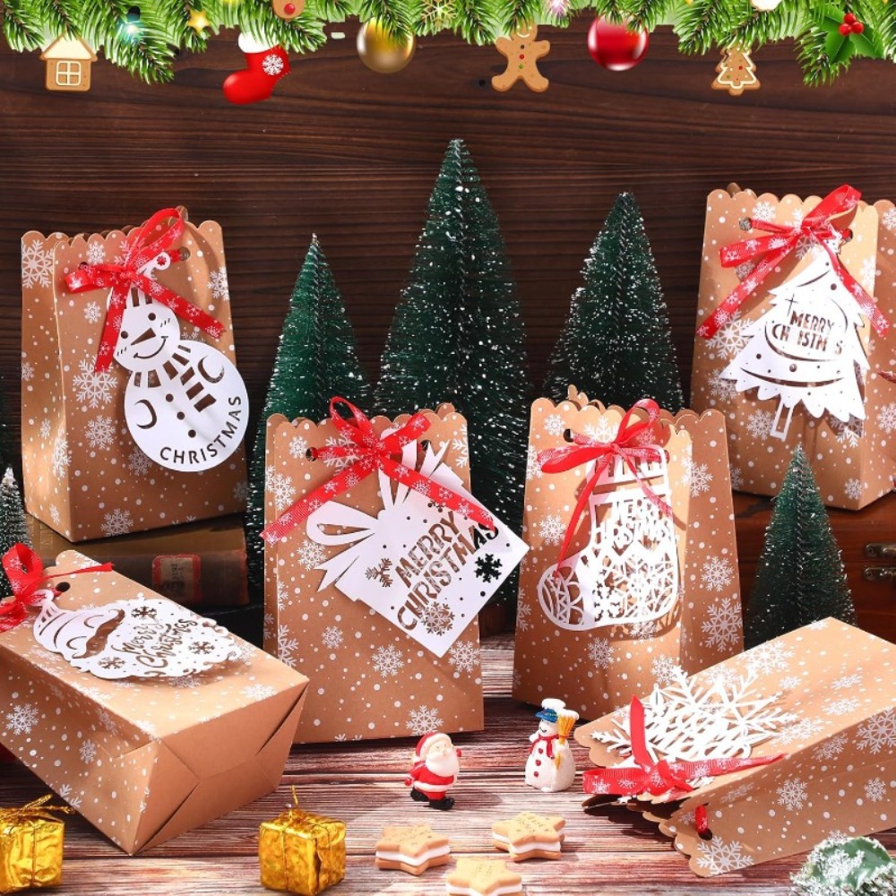 Packaging - 6/12 قطعة من علب الهدايا الورقية