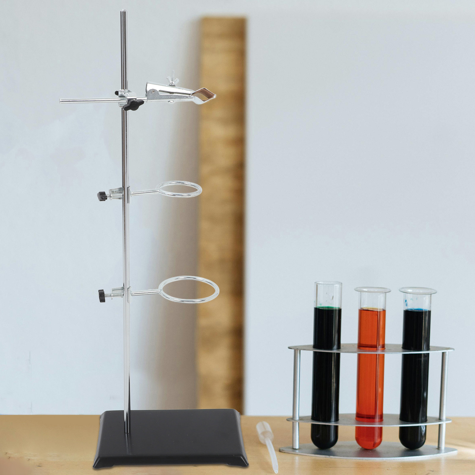 Lab Equipment - حامل أنابيب اختبار من الفولاذ المقاوم