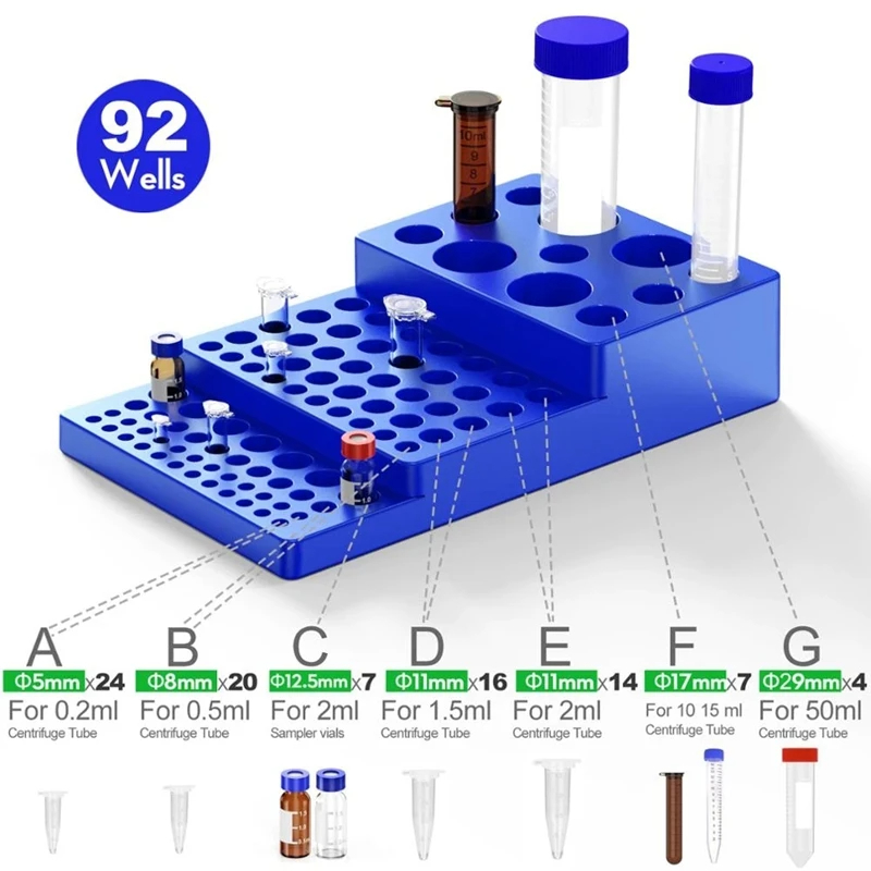 Lab Equipment - رف أنبوب اختبار متعدد الوظائف رف