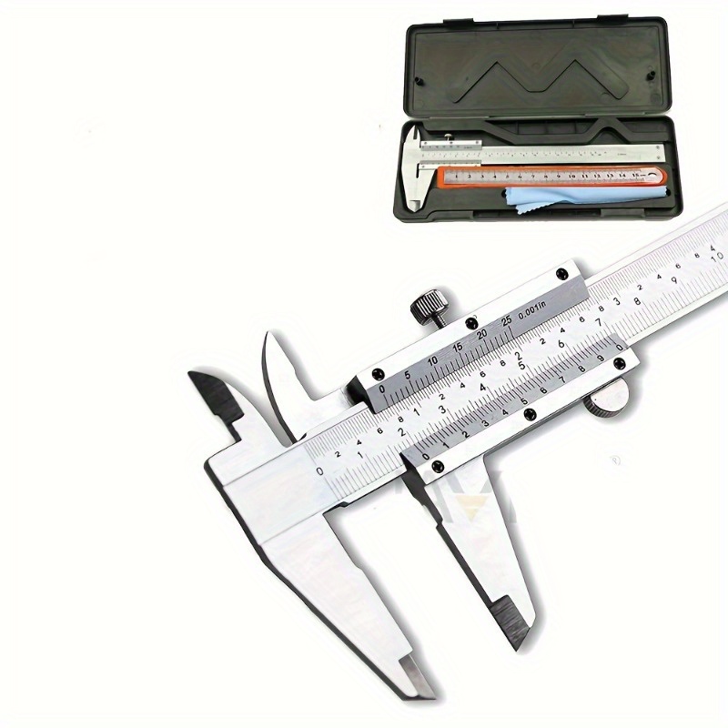 Digital Caliper 150Mm Stainless Steel - 1/2 قطعة مسطرة قياس يدوية متينة