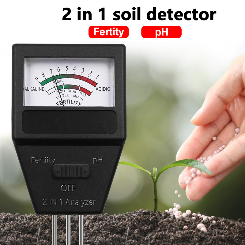 2 في 1 مقياس الخصوبة PH التربة - مراجعة Ph Meter Digital Water Tester وسعره