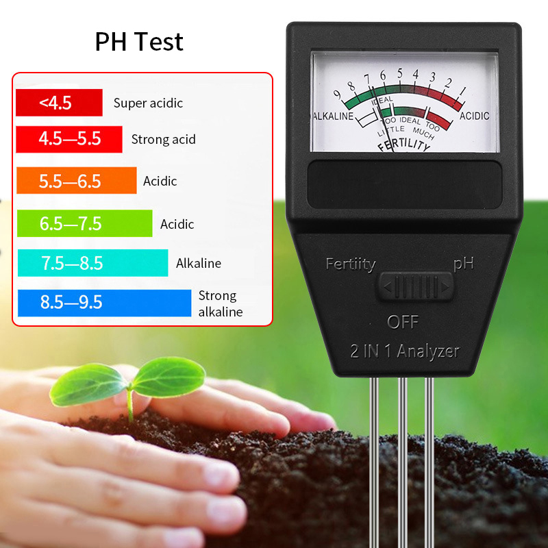 2 في 1 مقياس الخصوبة PH التربة - مراجعة Ph Meter Digital Water Tester وسعره