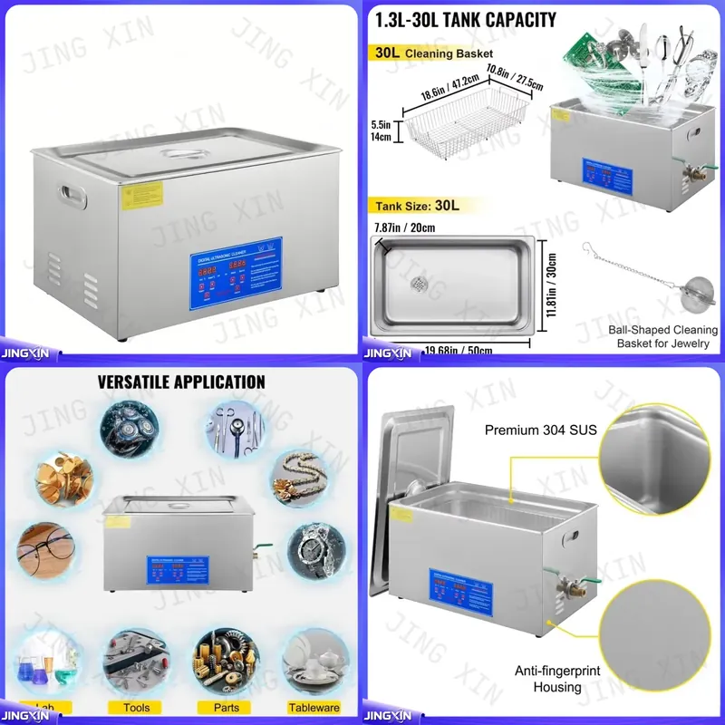 مخصص لجهاز التنظيف بالموجات فو - مراجعة Ultrasonic Cleaner 30L Industrial وسعره