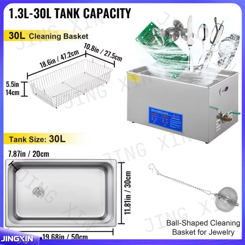 مخصص لجهاز التنظيف بالموجات فو - مراجعة Ultrasonic Cleaner 30L Industrial وسعره