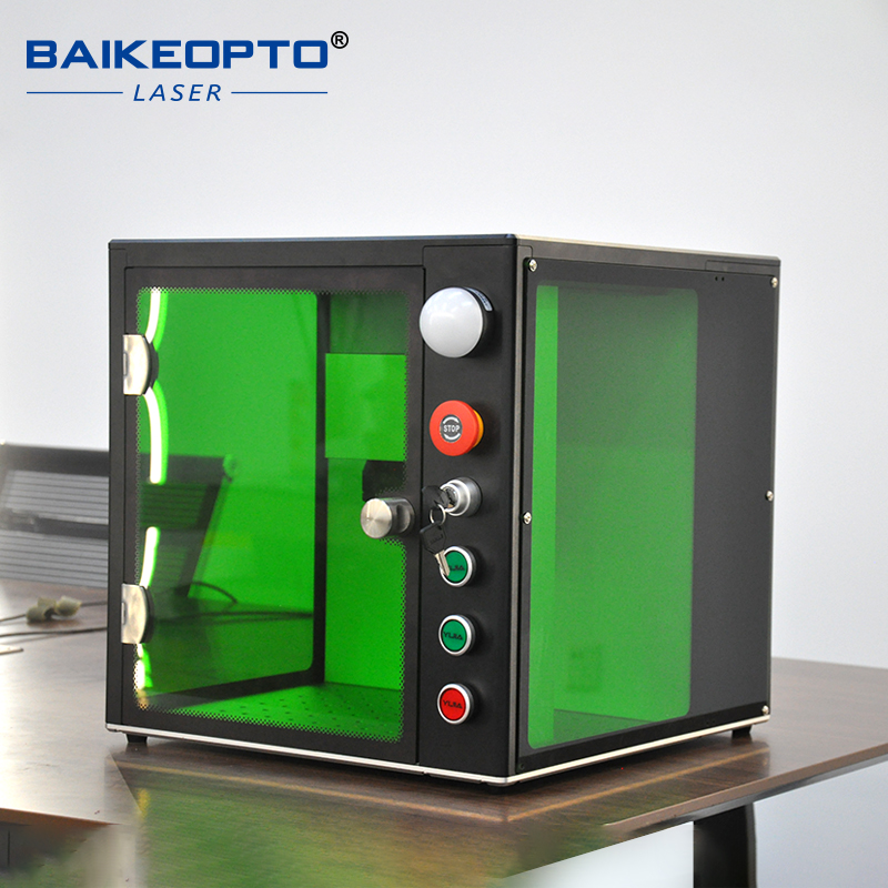 ماكينة نقش بالليزر مدمجة ومغلق - مراجعة Fiber Laser Marking Machine 30W وسعره