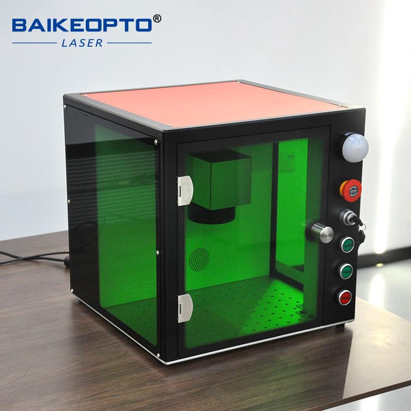 ماكينة نقش بالليزر مدمجة ومغلق - مراجعة Fiber Laser Marking Machine 30W وسعره