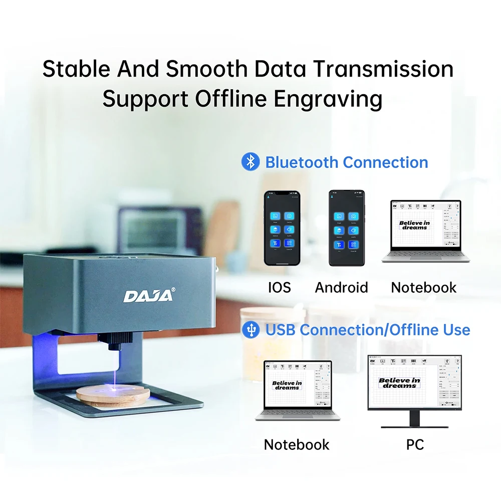 DAJA الليزر حفارة التصنيع باست - مراجعة Fiber Laser Marking Machine 30W وسعره