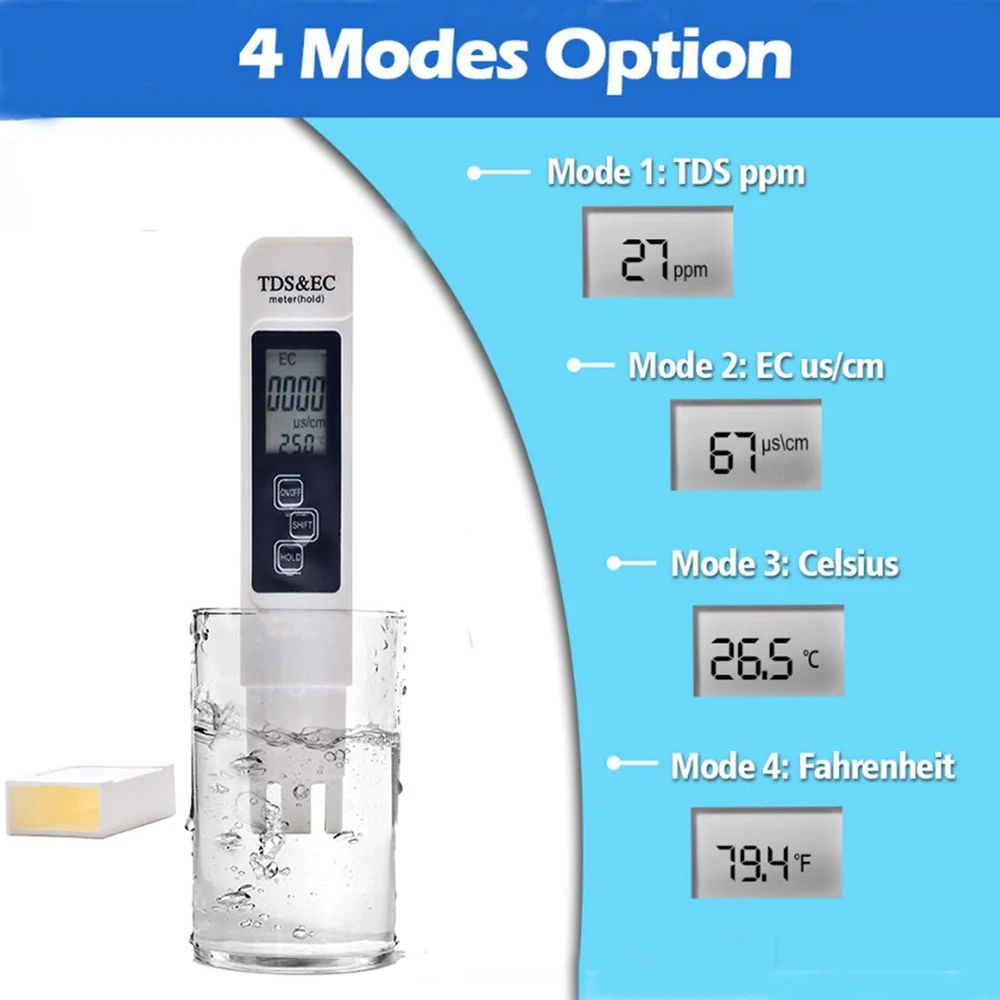 جهاز قياس جودة المياه الرقمي م - مراجعة Ph Meter Digital Water Tester وسعره