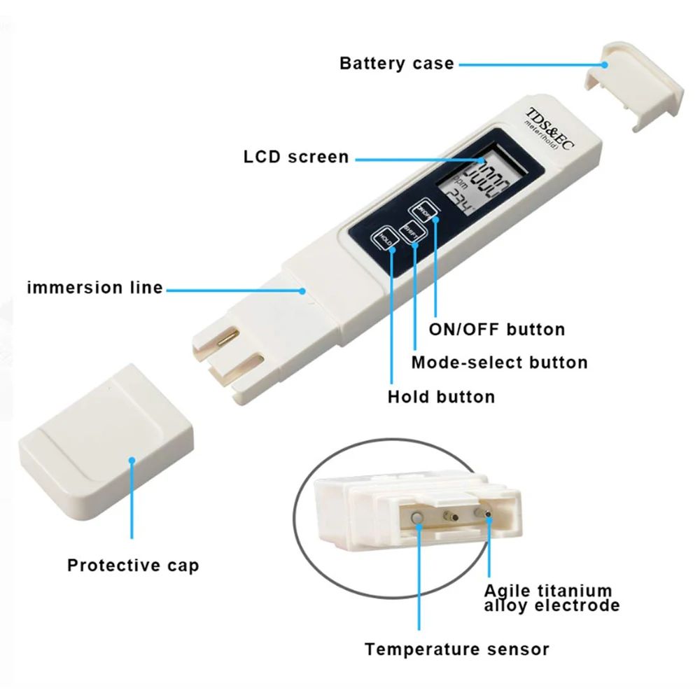 جهاز قياس جودة المياه الرقمي م - مراجعة Ph Meter Digital Water Tester وسعره