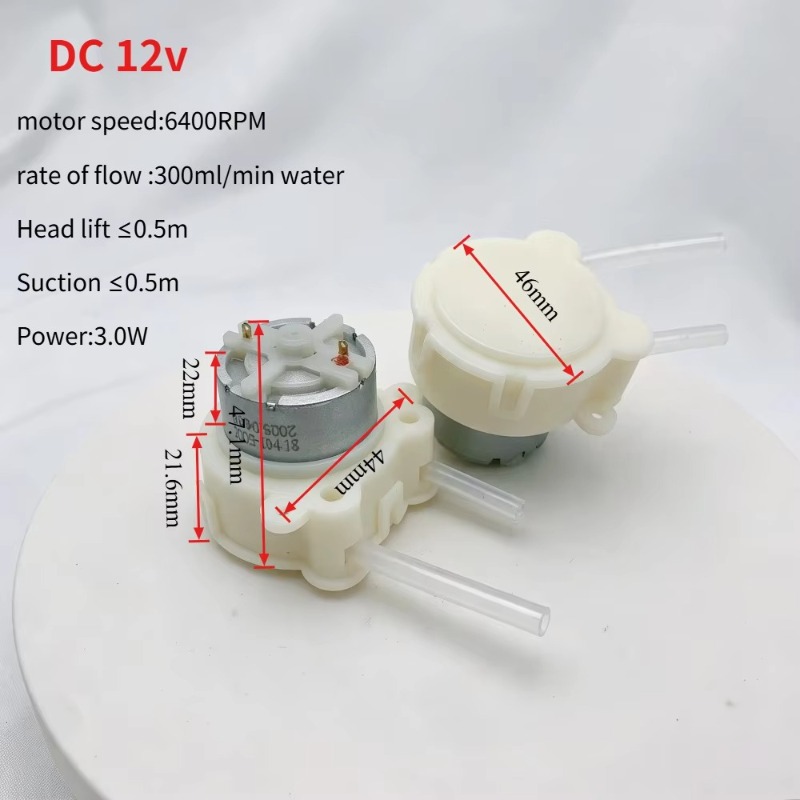مضخة تمعجية صغيرة تعمل بالتيار - مراجعة Mini Peristaltic Pump 12V وسعره