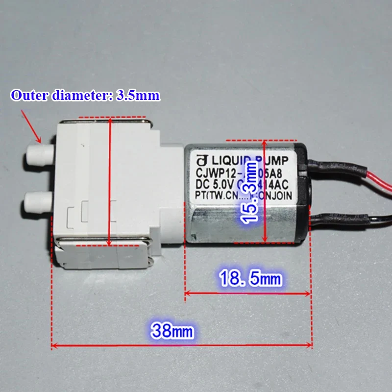 مضخة مياه صغيرة ذاتية الشفط CO - مراجعة Mini Peristaltic Pump 12V وسعره
