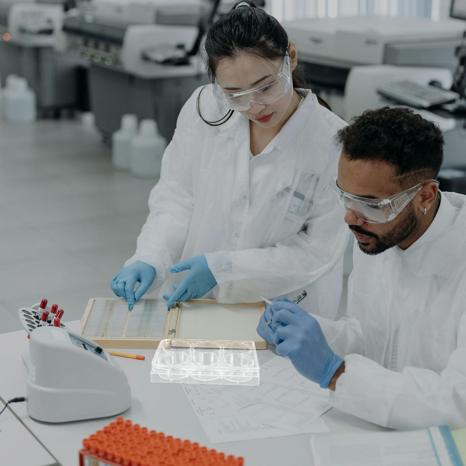صينية زراعة الأنسجة ذات 6 فتحا - مراجعة Lab Equipment وسعره